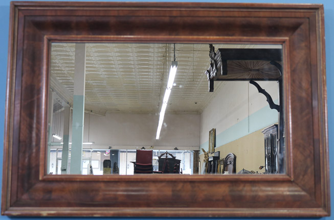 220a - Mahogany ogee mirror, 27 x 40