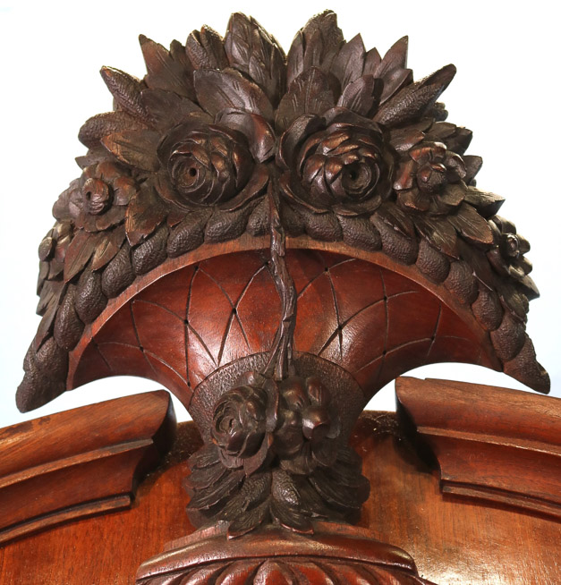 079g - Beautifully carved English sideboard-4