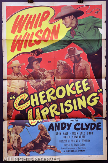 179a - Cherokee Uprising, 27 x 41, Design. 1