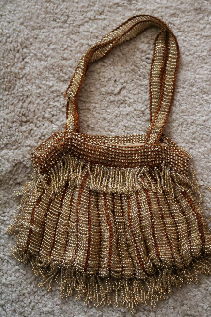 310a - Heavy Victorian beaded purse