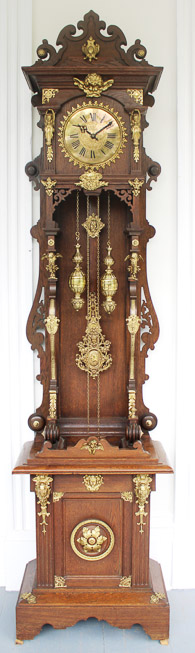 037a - A Good 19th Century Austrian oak clock