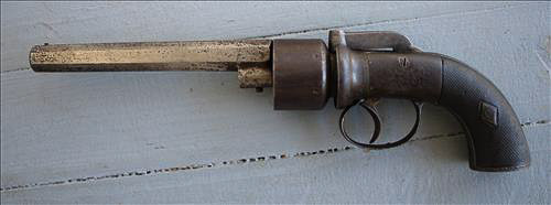 327a - Civil War English transitional revolver, ca 1850