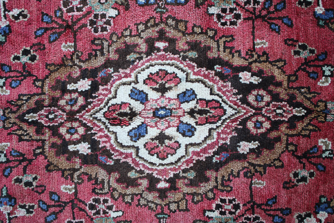 484d - Handmade Hamadan Persian rug