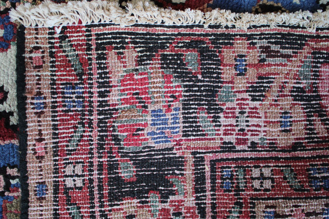 484e - Handmade Hamadan Persian rug