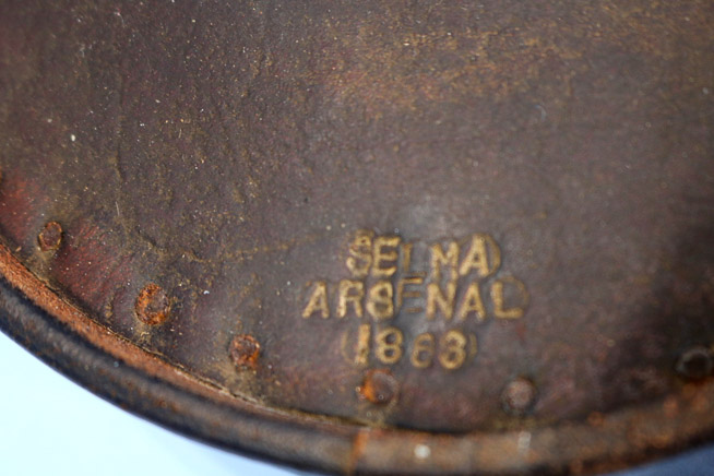 222b - Confederate canteen stamped C.S., Selma Arsenal, 1863